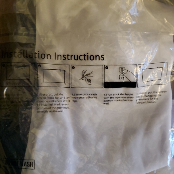 Simple Projection Screen 72 Inch - Picture 2 of 2